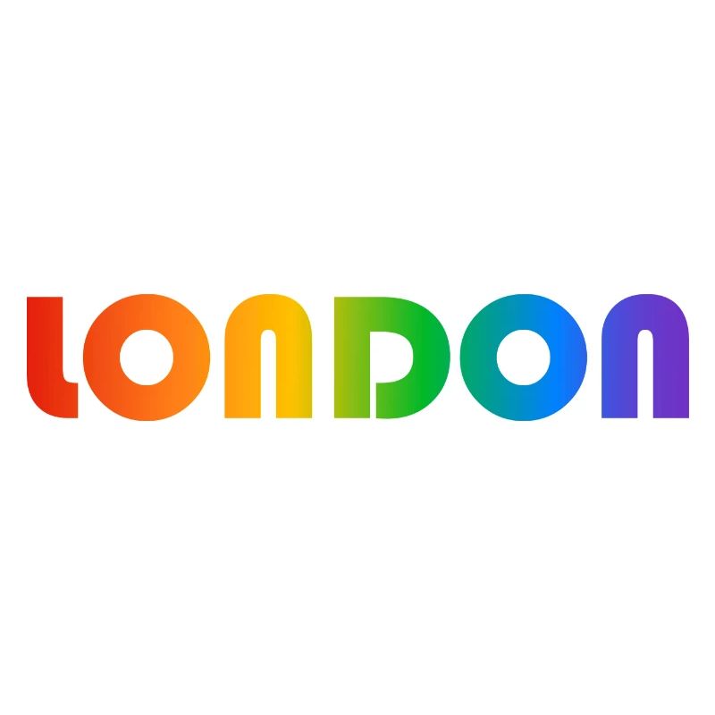 London Rainbow Text