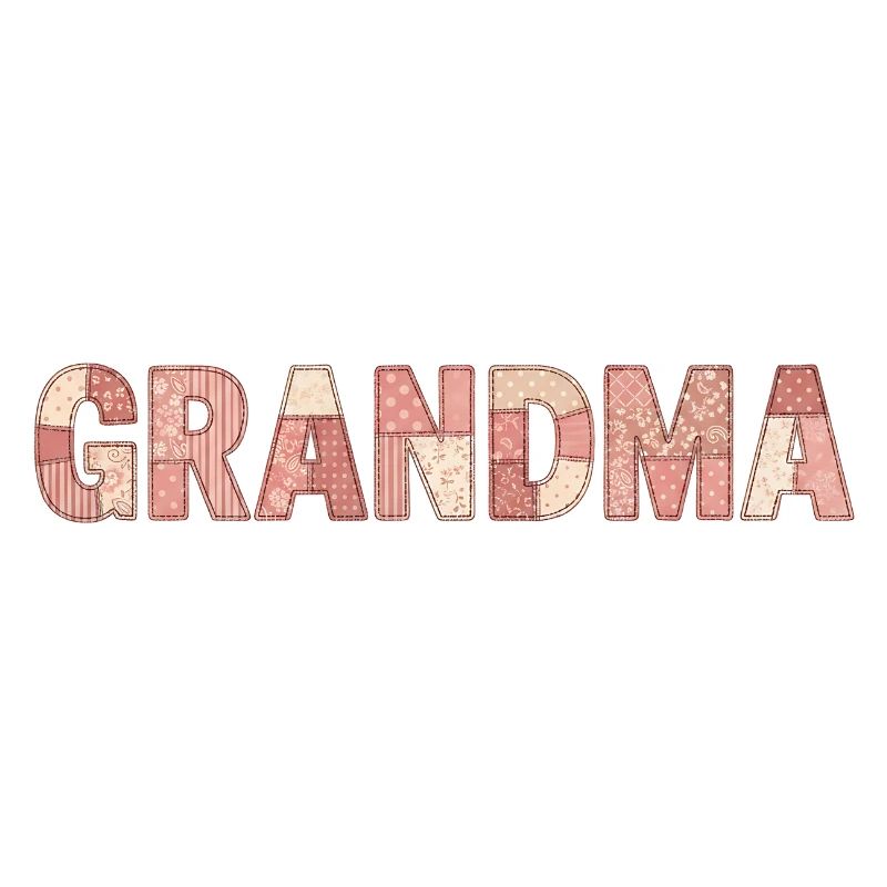 Grandma Patchwork Blumen Muster Geschenk