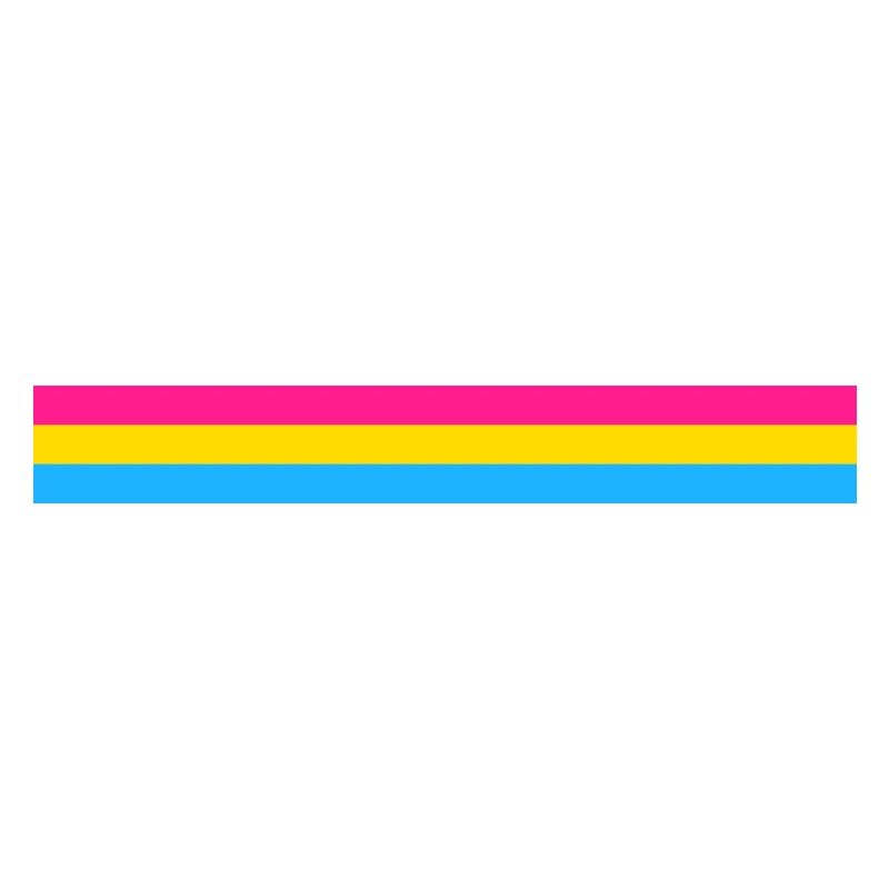 Pansexual flag as a stripe