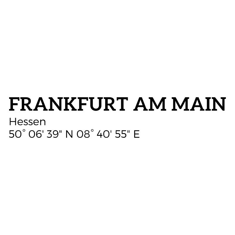 Frankfurt am Main Hesse coordinates