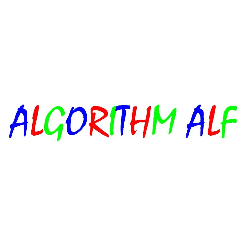Algorithm Alf – Bunte Typografie