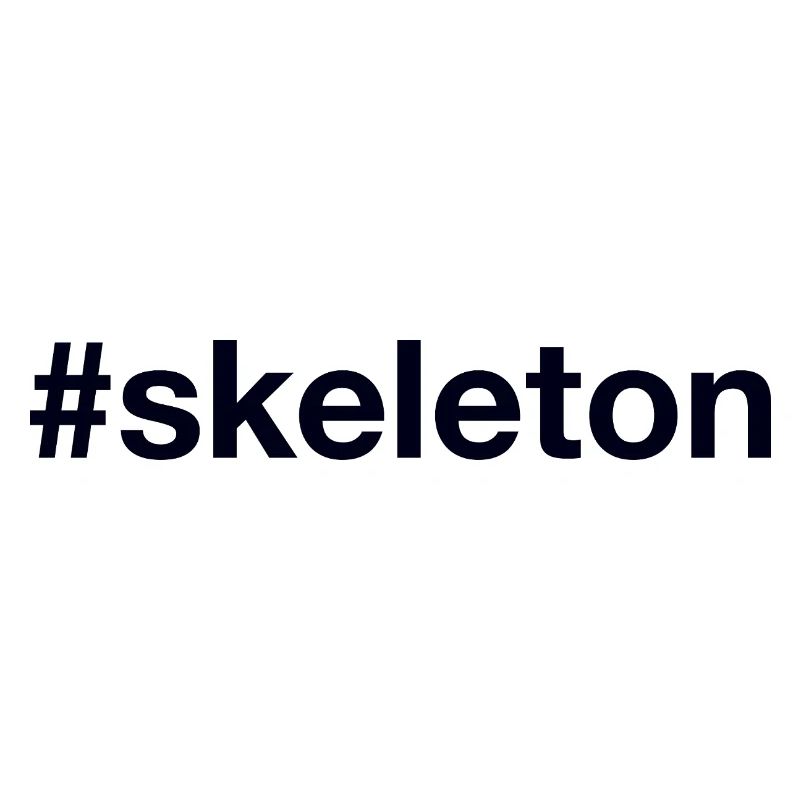 Skeleton Hashtag