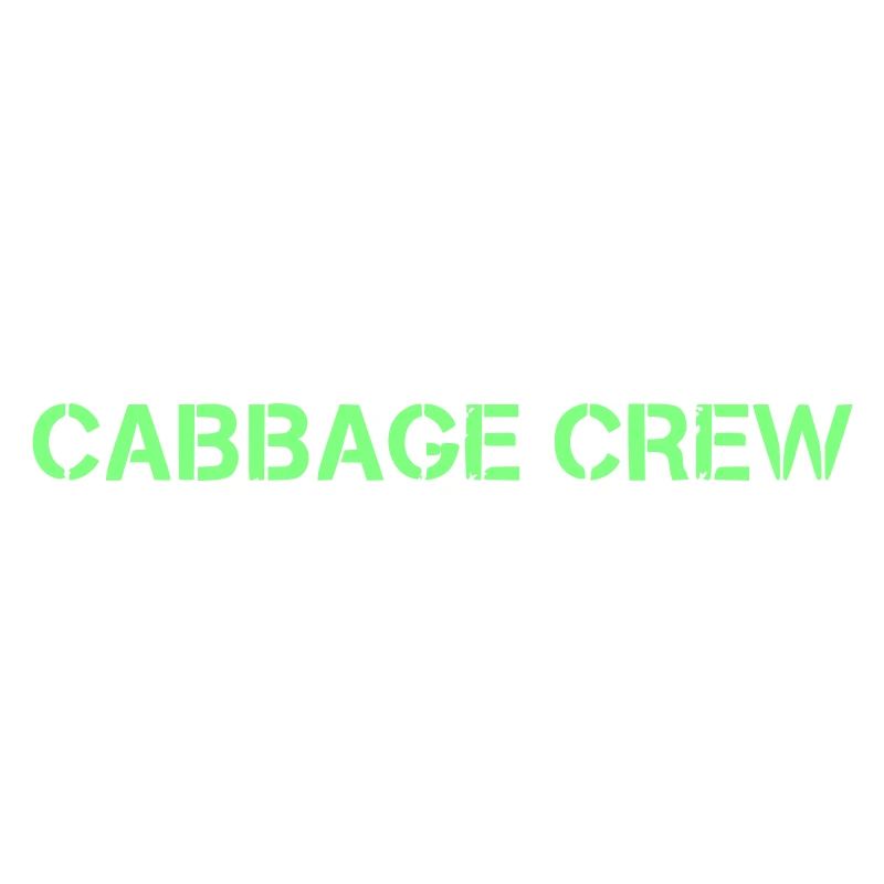 Cabbage Crew Lettrage Vegan