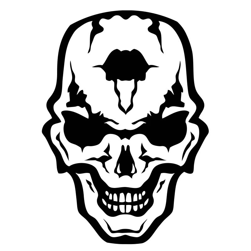 Kopf des Todes Schädel Gothic Gothic Kranich