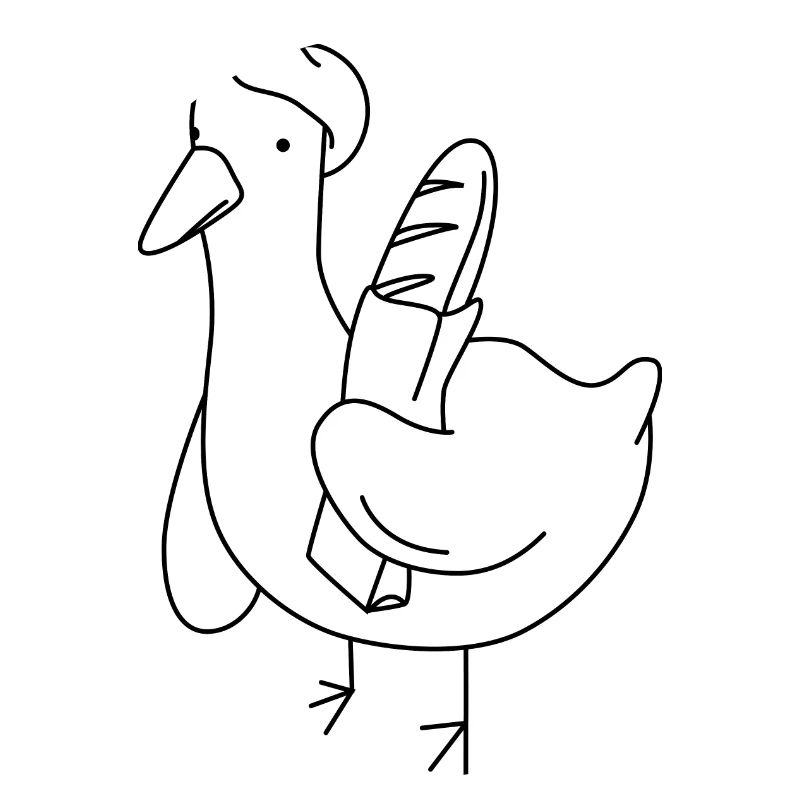 Baguette Duck