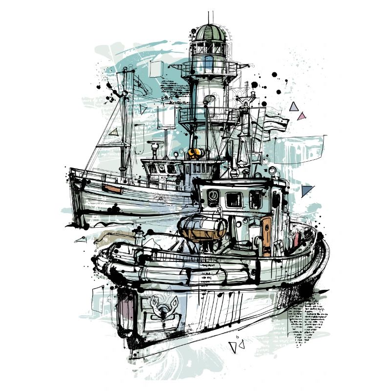 Kutter und Schlepper