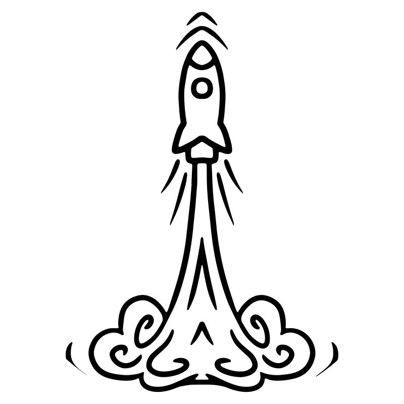 Rocket launch Raketenstart - Rakete Geschenkidee