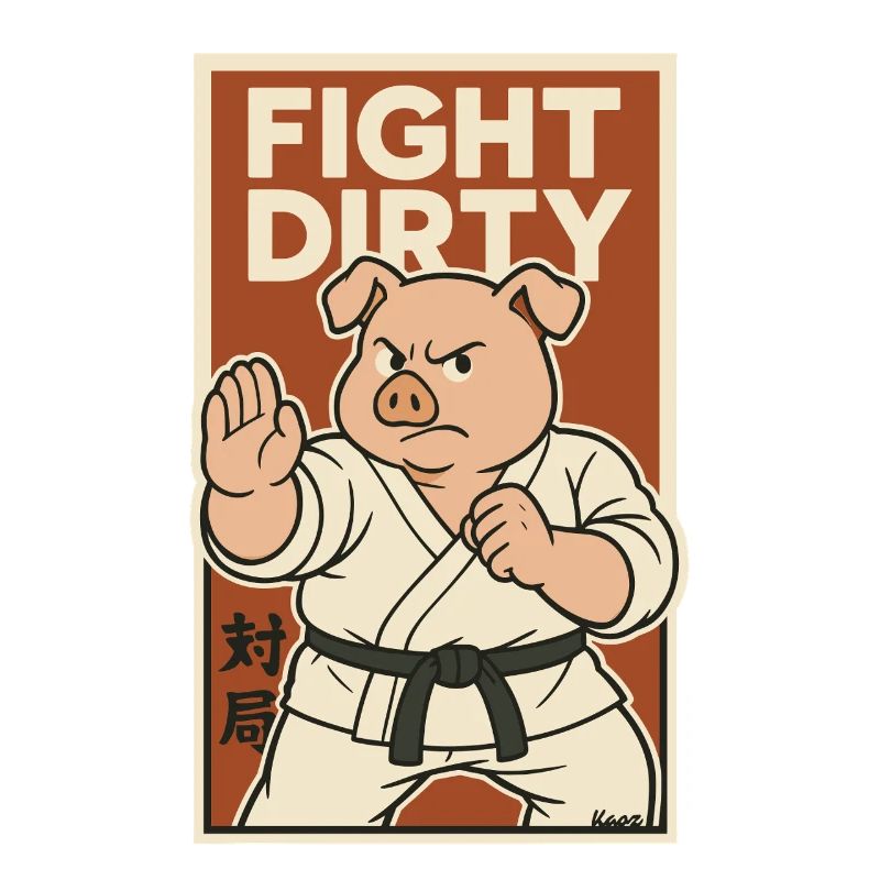 Karate Kampfschwein – Kämpfe schmutzig