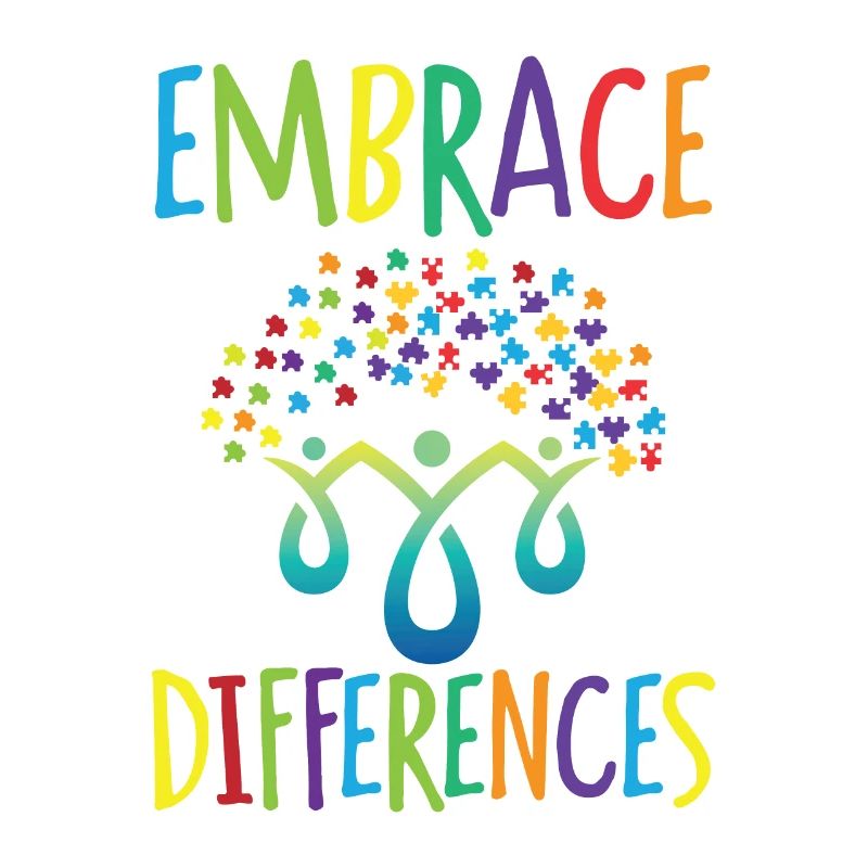 Embrace differences Autismus Handicap Verständnis