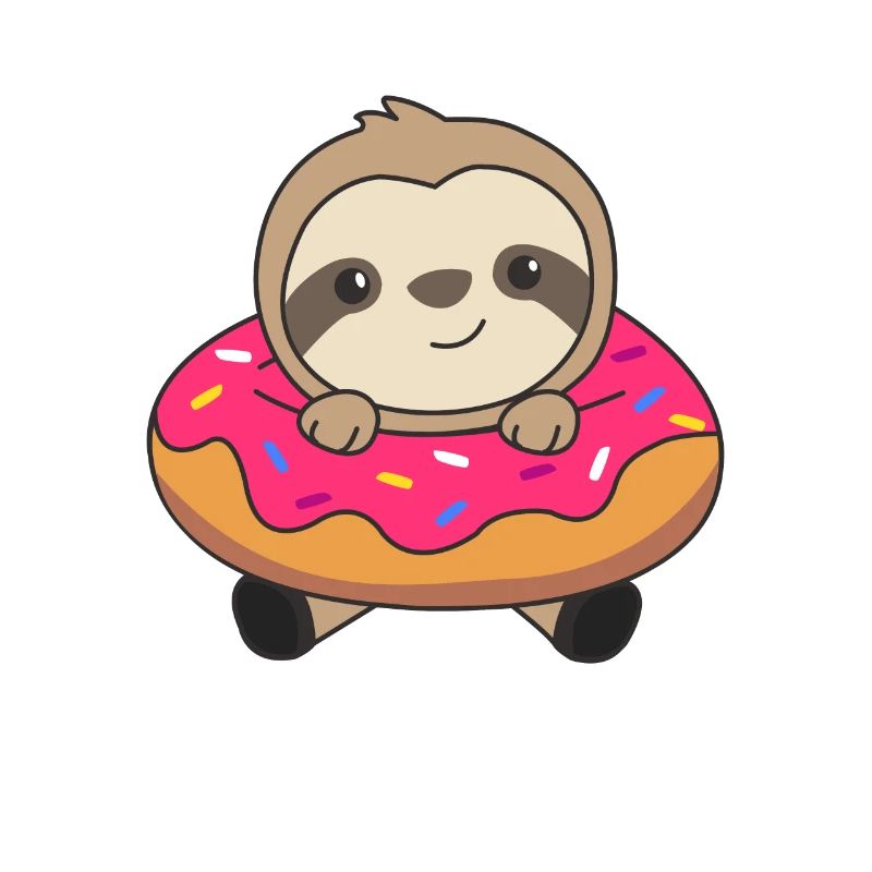 Cute sloth sloth loaflobe stray pink
