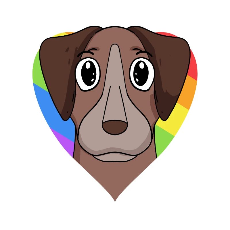 Gay Rainbow Pointer Chien