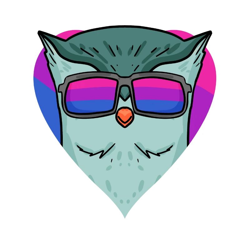 Bisexuell Eule Nachteule Vogel Geschenk