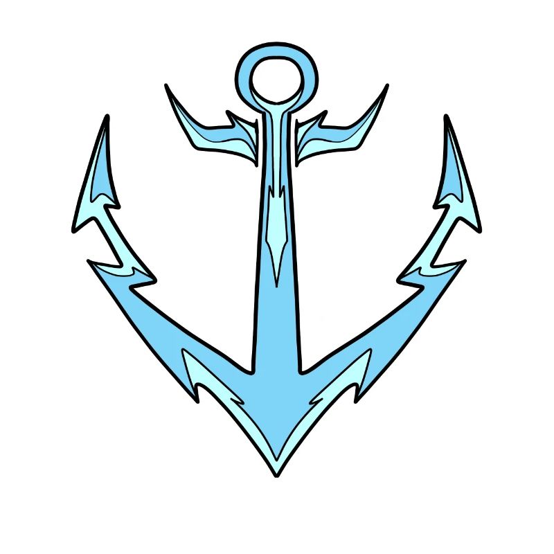 Anker hellblau