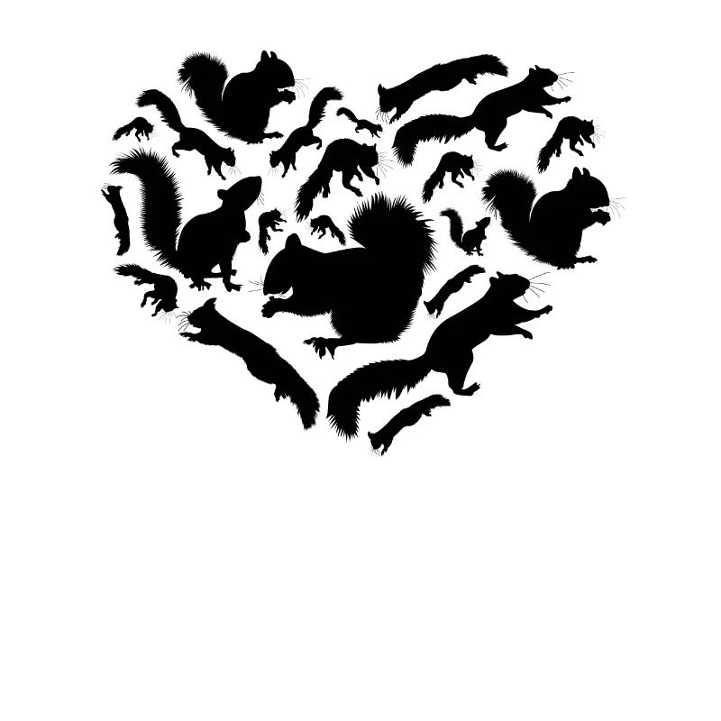 Eichhörnchen mit Eichhörnchen, süßes Eichhörnchen