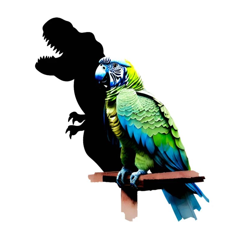 T-Rex Perroquet Jaune Bleu Ara Ara
