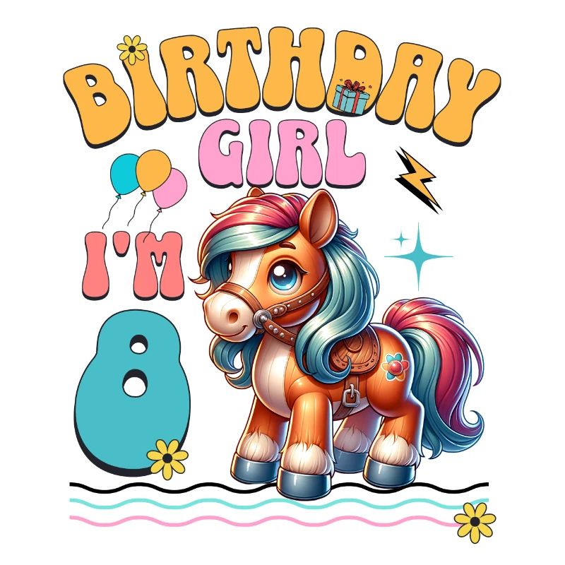 Pony 8. Geburtstag Mädchen Pferd Reiten