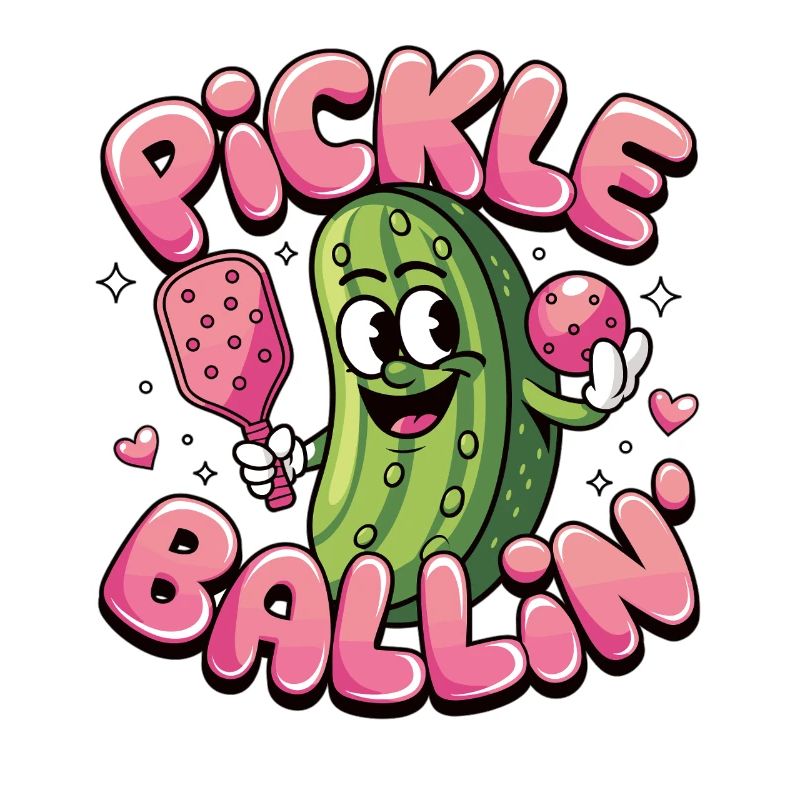 Pickleball Fun - Conception de concombre pour les joueurs