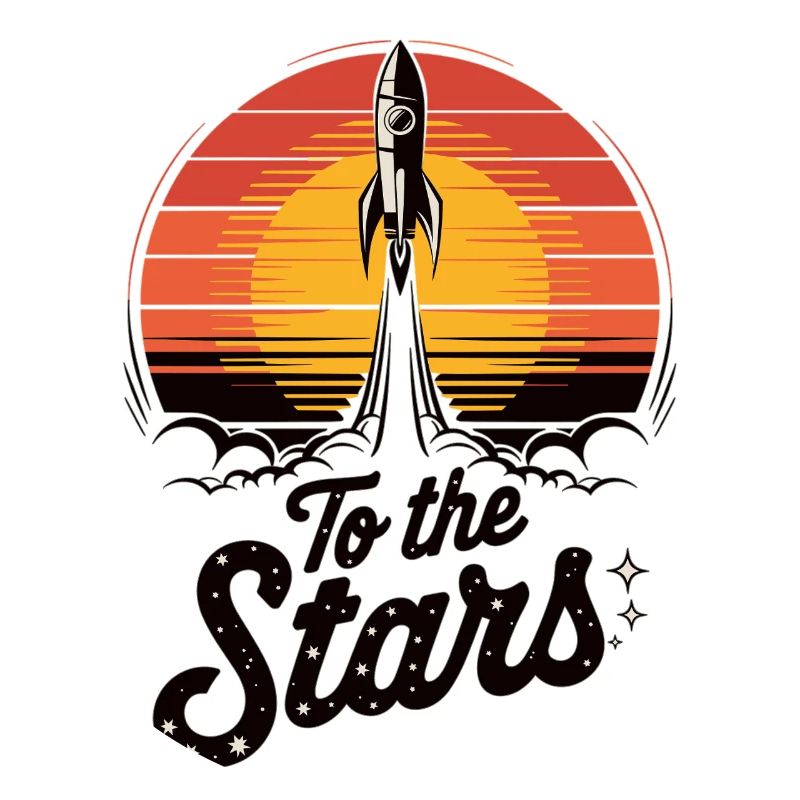 Lancement d’une fusée dans l’espace