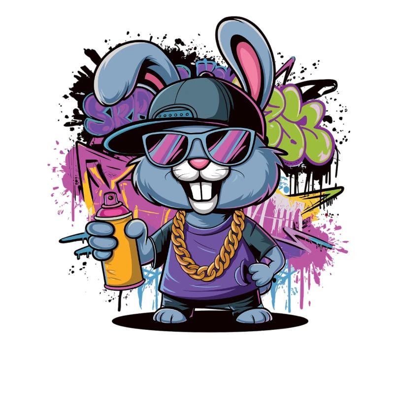 Graffiti bunny with style