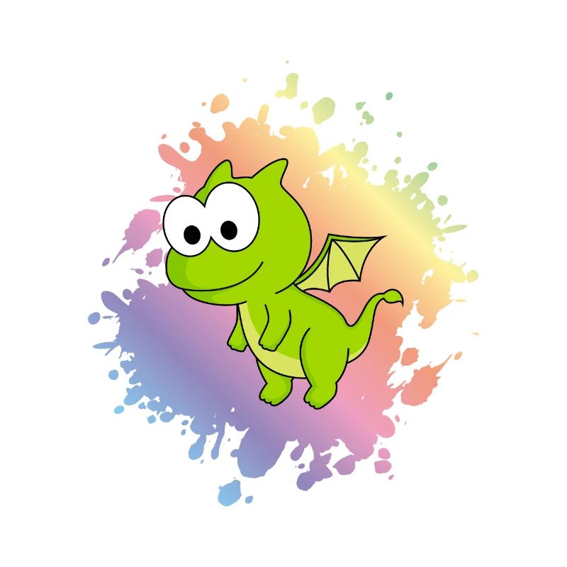 Drache Comic Tier