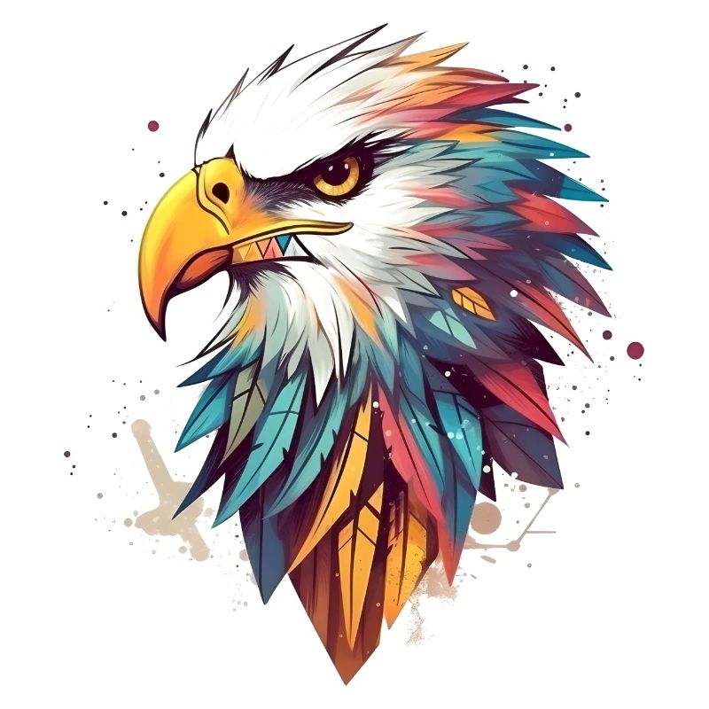 Adler bunt Böser Blick, Serös