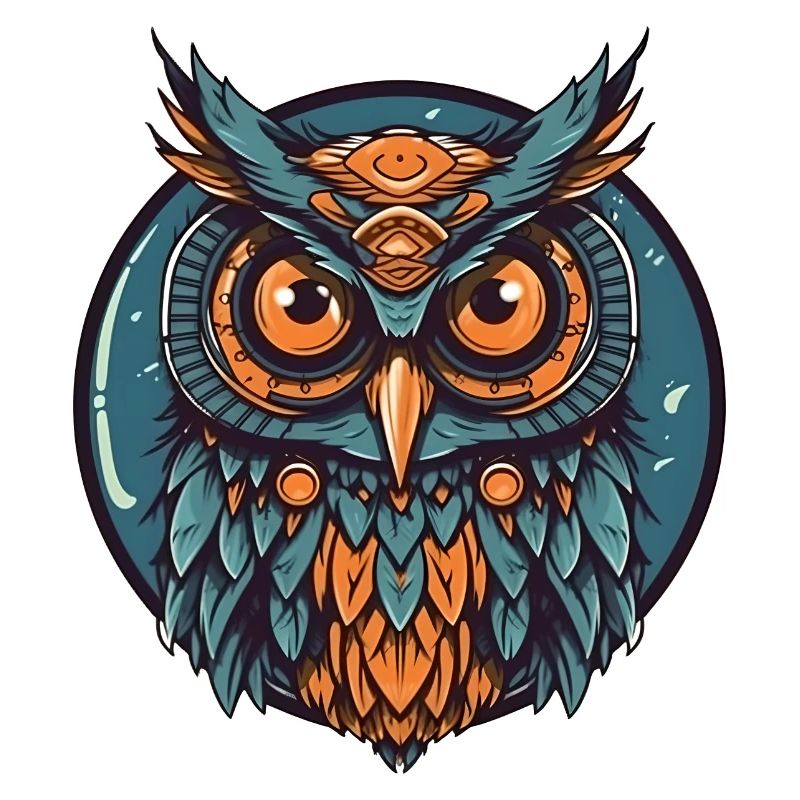 Coole Eule boho indie