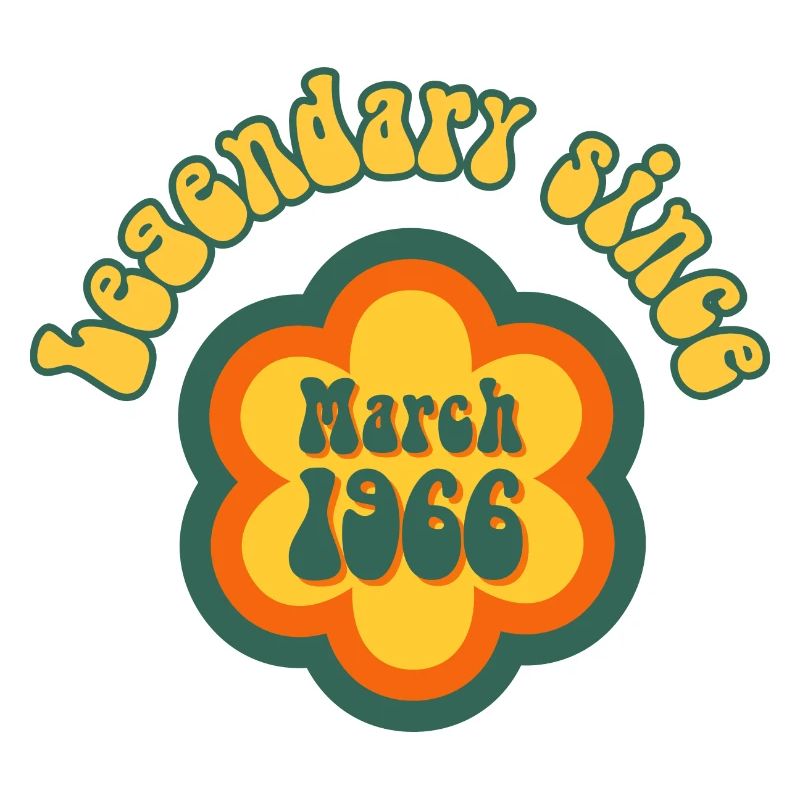 Legendary since March 1966 Geburtstag Retro