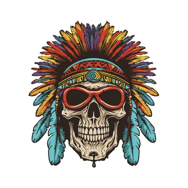 Crâne Apache amérindien