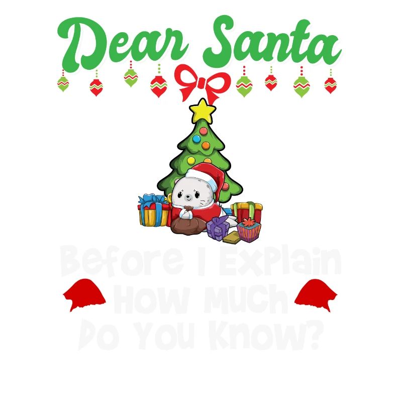 Dear Santa Before I Explain How Much Do You Know