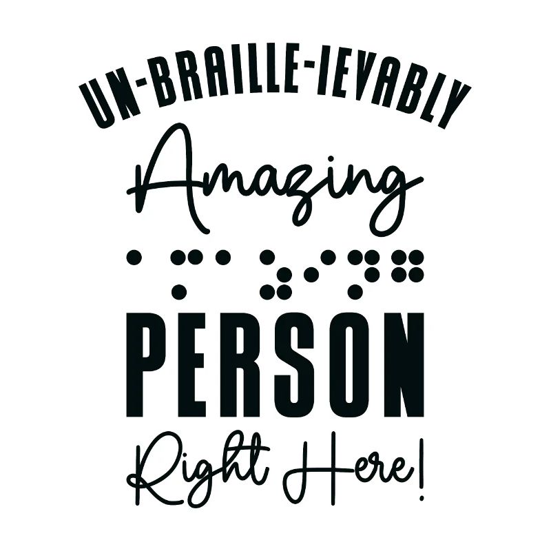 Conscience de la cécité aveugle en braille