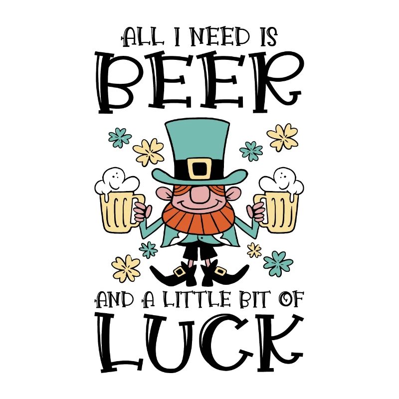 St. Patrick's Day Bier Kleeblatt Kleeblatt Glück