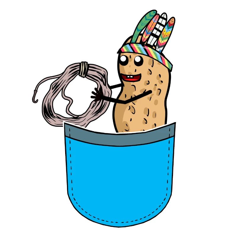Peanut Hippie Bag Peanuts Funny