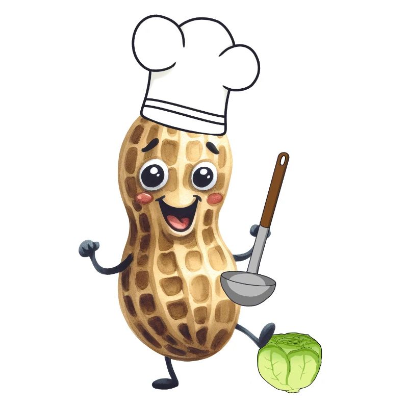 Peanut Cook Cook Cooks Cabbage Vegetables