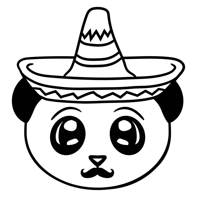 head shield mexico mexican sombrero hat mustache