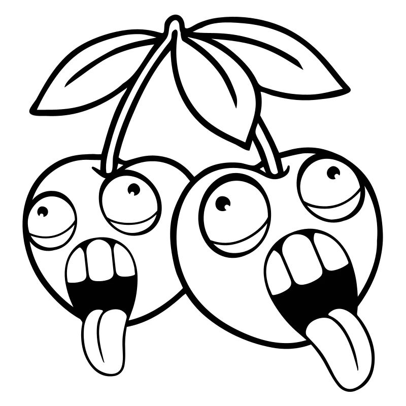 fruit 2 friends cherries crazy face head aug
