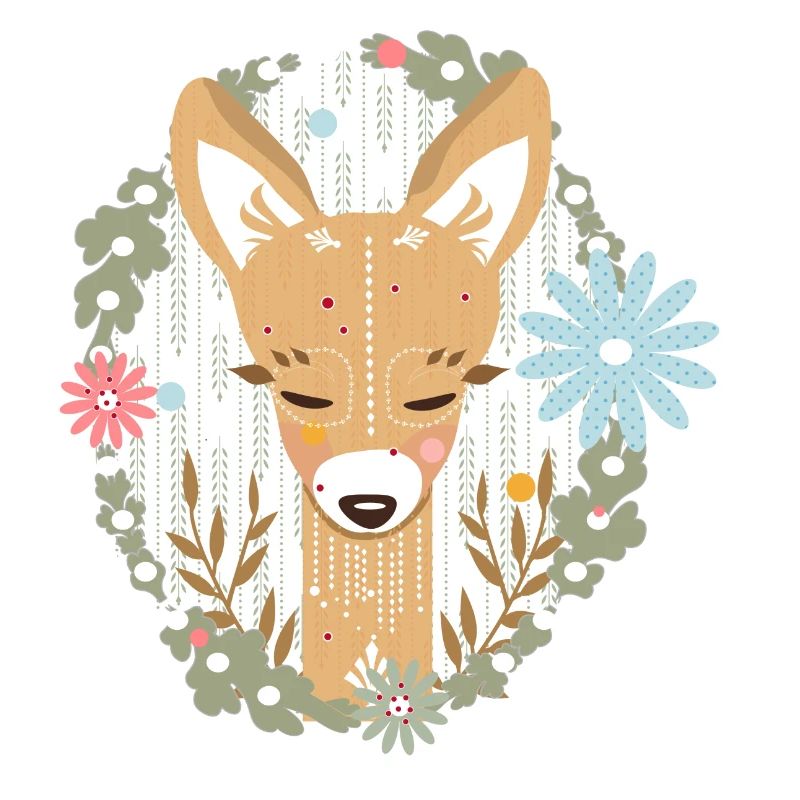 A deer in the forest