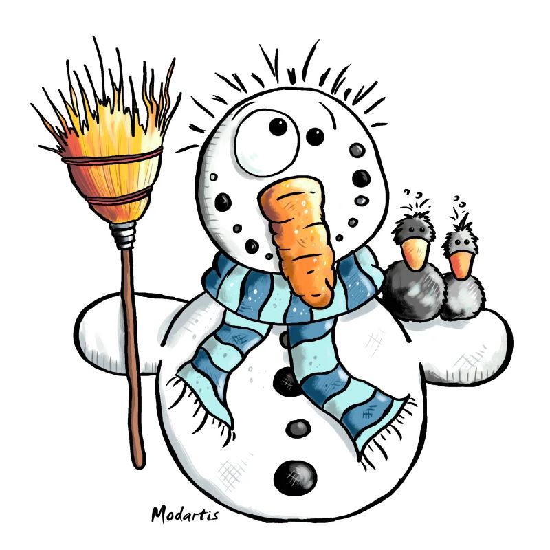 Knuffiger Schneemann