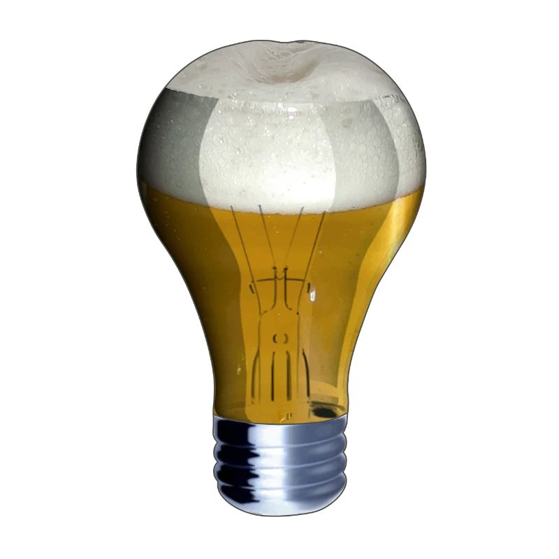 Light Beer Light beer lamp on