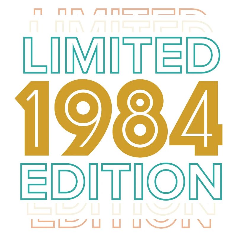 Conception d'anniversaire en édition limitée de 1984