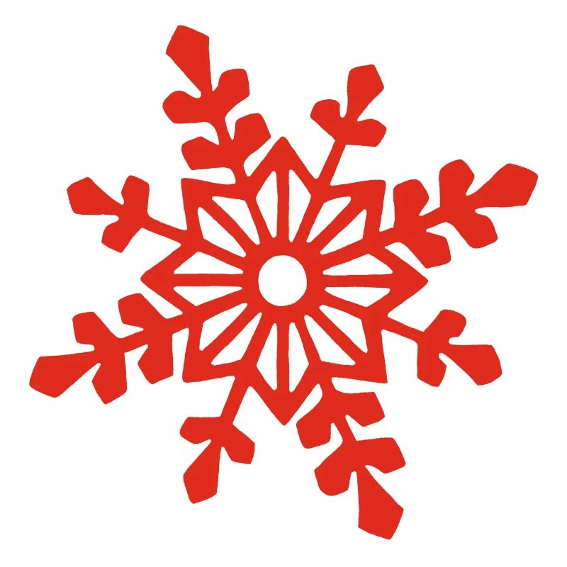 Red snowflake