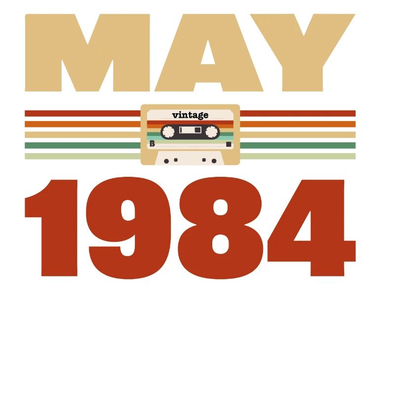 39th Birthday May Vintage 1984 Gift Idea