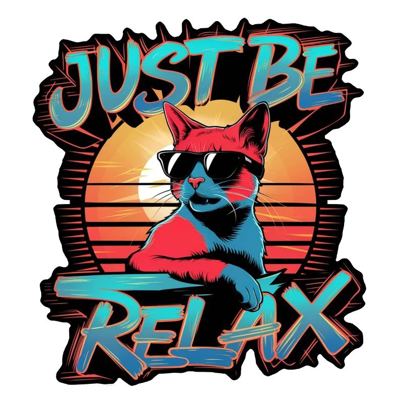 chat juste relax - chaton mignon