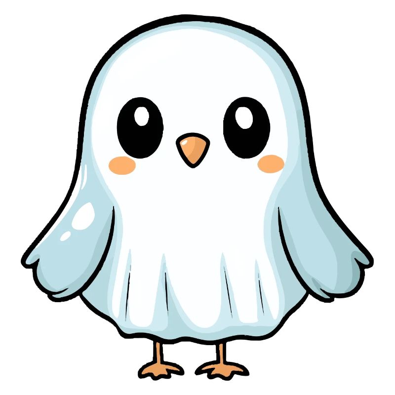Taube Vogel Halloween Comic Geist