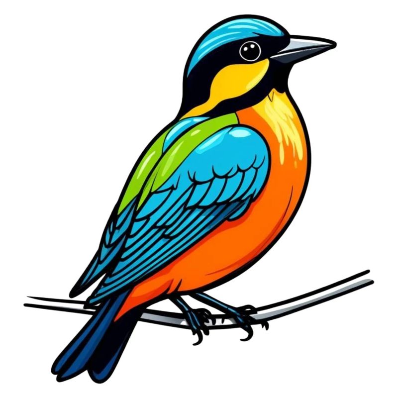 Vogel der auf einen ast Steht