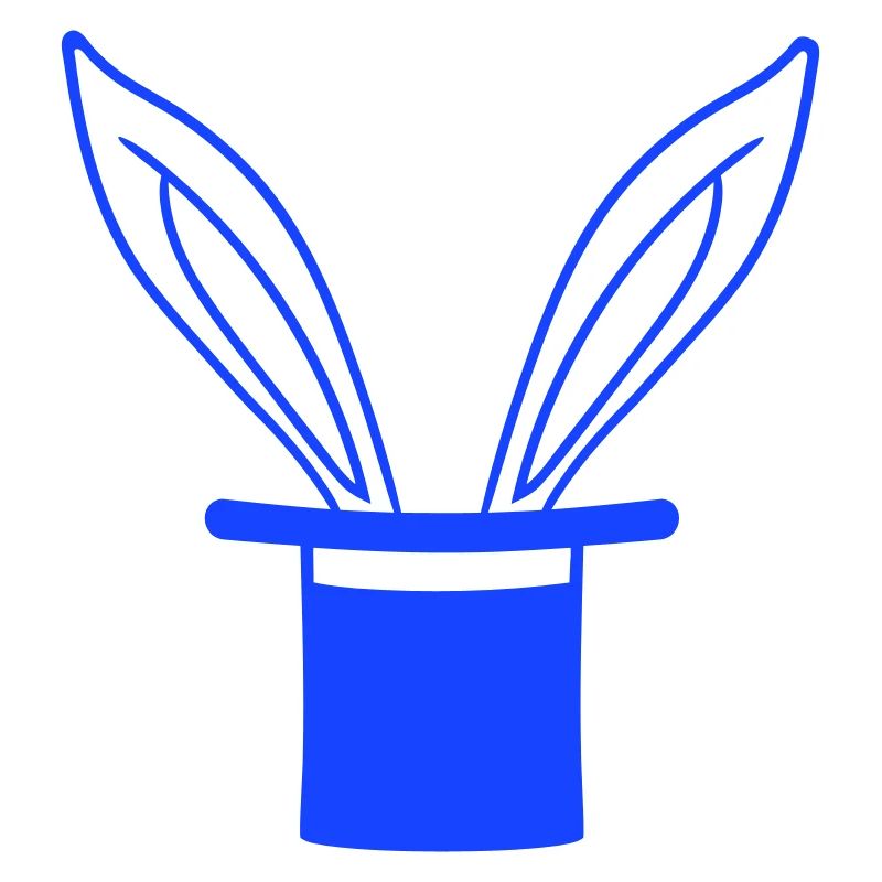 Lapin Chapeau Haut de forme Wizard Lapin Wizard Trick