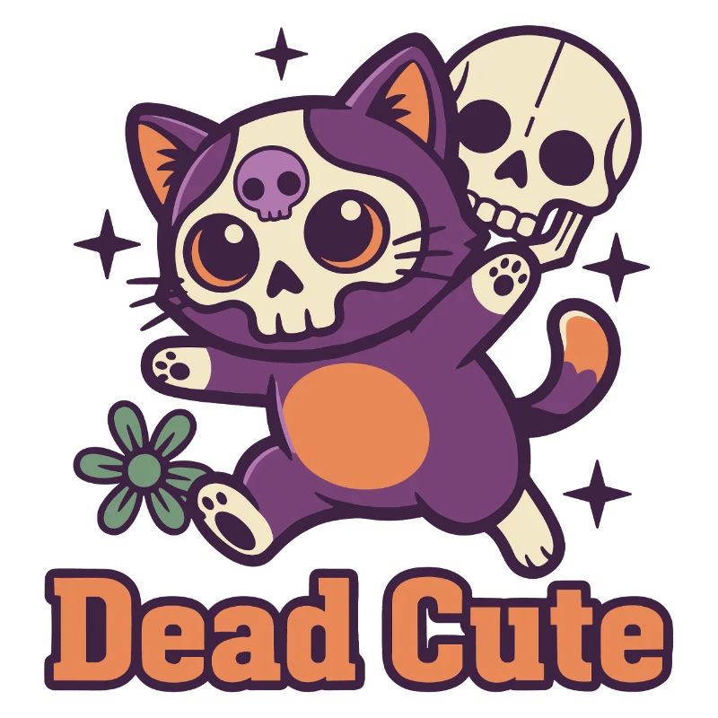 Squelette de chat mort mignon