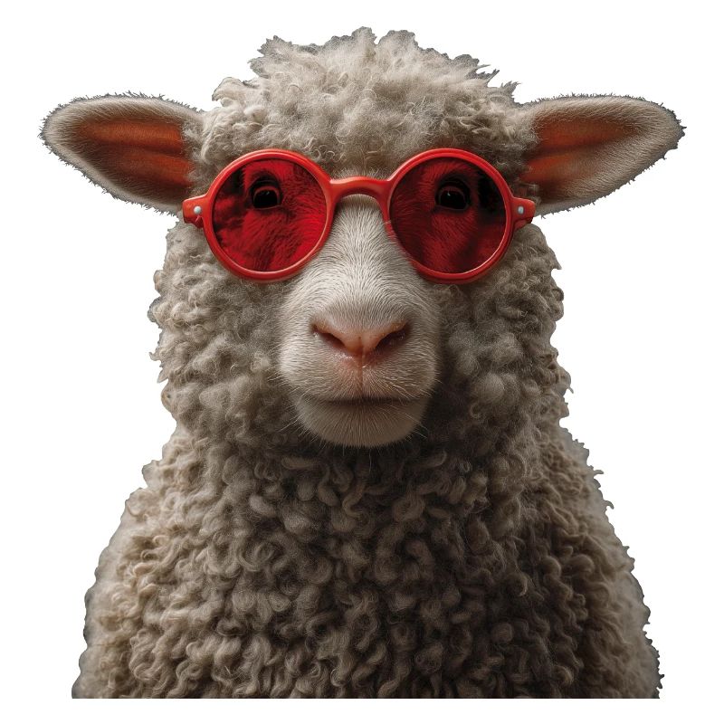Sheep with sunglasses