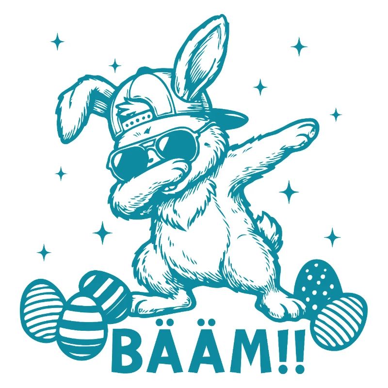 Funny Easter Dabbing Easter Bunny Bääm