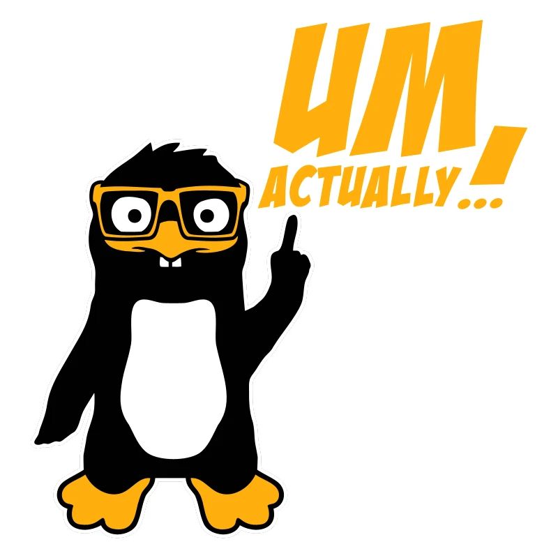 Le Pingouin devient le logo du nerd vraiment drôle