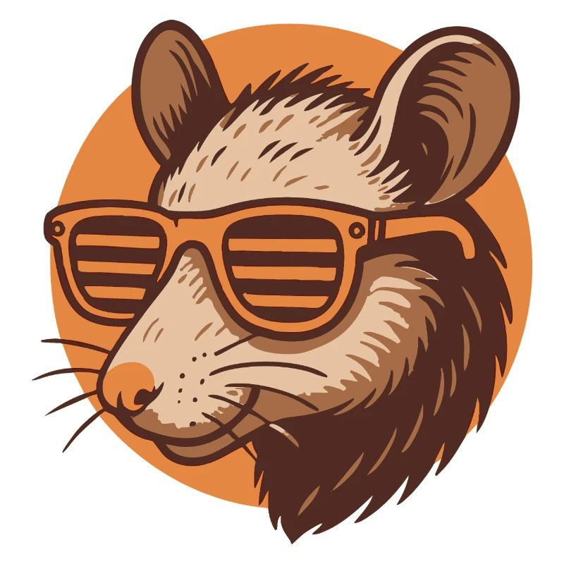Ratte mit Sonnenbrille